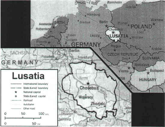 Не состоявшийся в 1945 году Славянский Люксембург - ЛУЖИЦА - Лаузиц - Lusatia